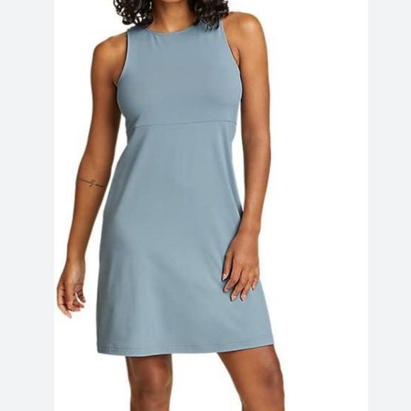 NWT Eddie Bauer Aster Sleeveless Empire-Waist Dress Plus Size XXL Athletic - Picture 1 of 7
